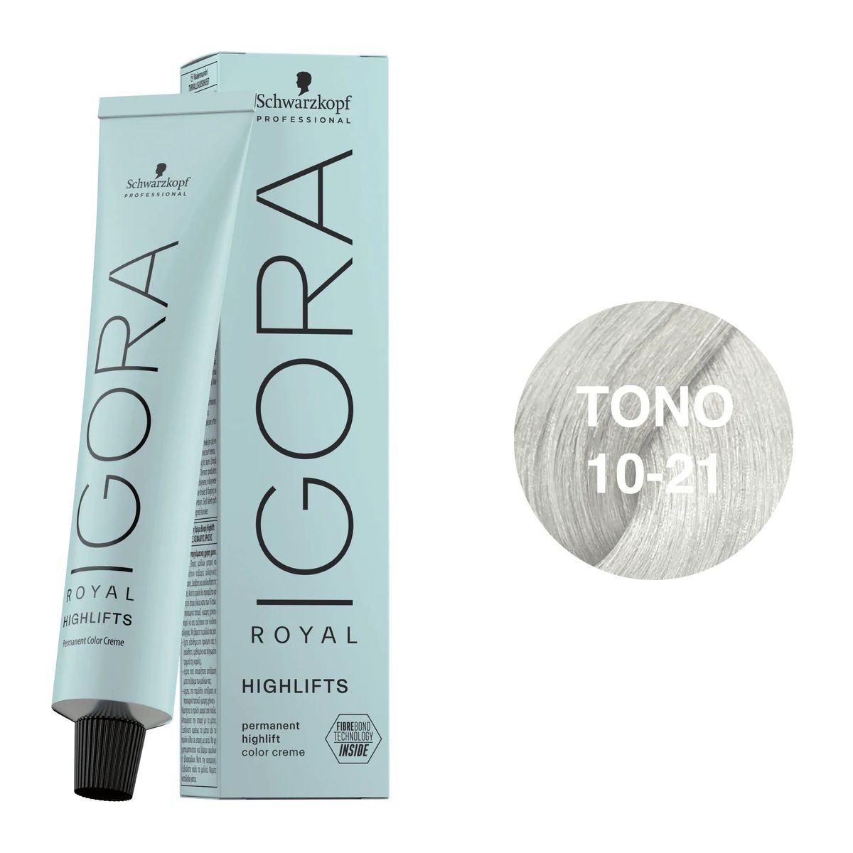 SCHWARZKOPF - Tinte Schwarzkopf Igora Royal 10-21 Rubio Platino Humo Ceniza