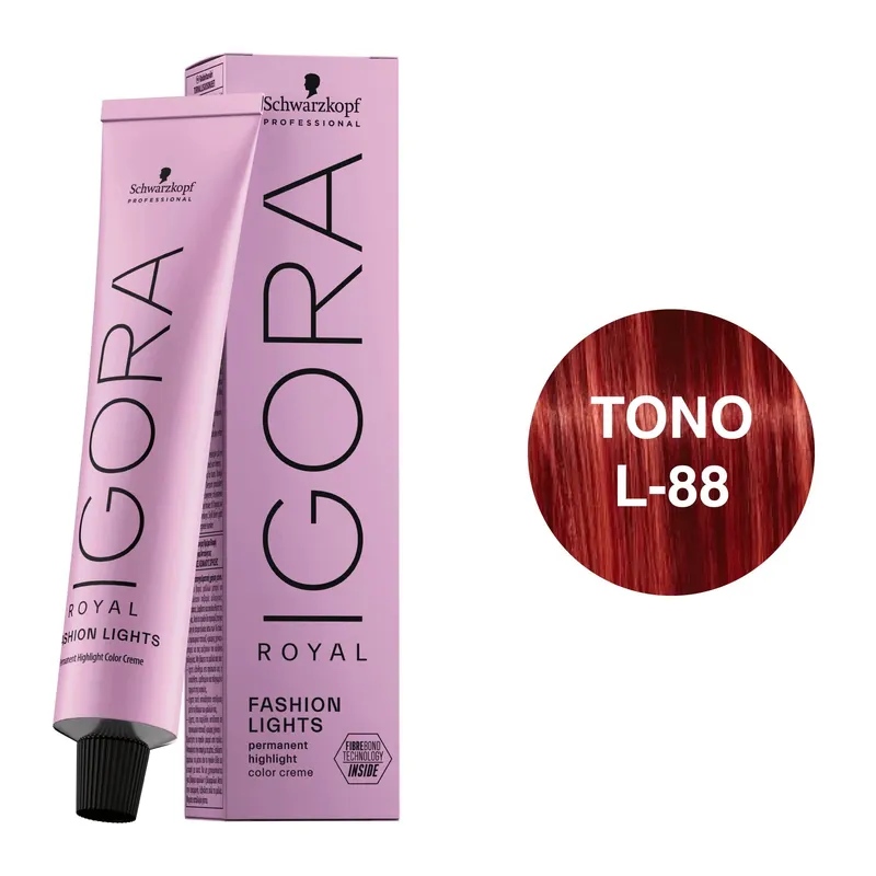 SCHWARZKOPF - Tinte Schwarzkopf Igora Royal L-88 Rojo Intenso