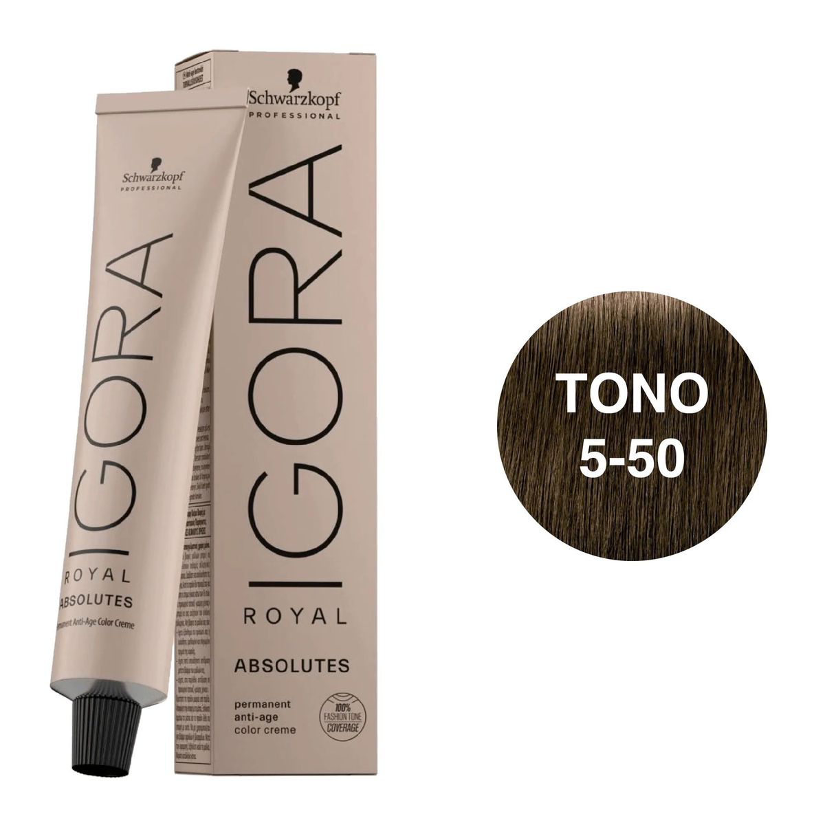 SCHWARZKOPF - Tinte Schwarzkopf Igora Royal 5-50 Castaño Claro Dorado Natural