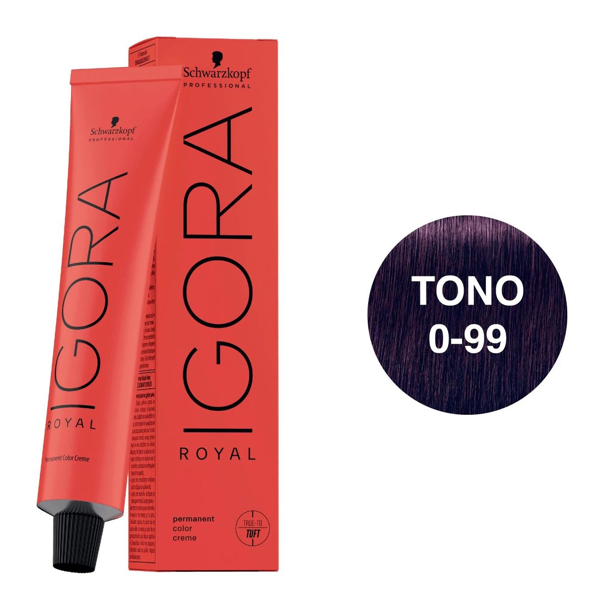 SCHWARZKOPF - Tinte Schwarzkopf Igora Royal 0-99 Tono Mezcla Violeta