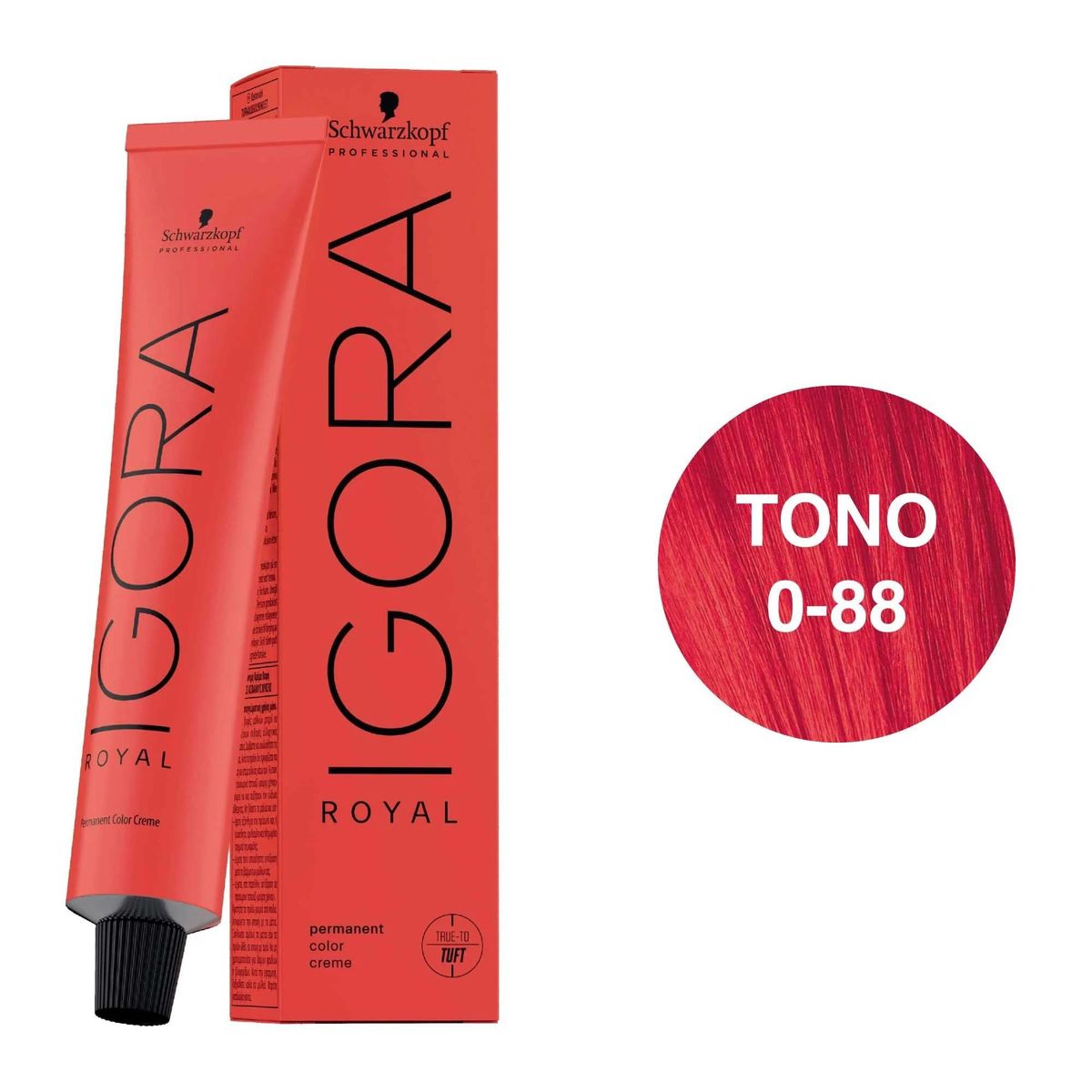 SCHWARZKOPF - Tinte Schwarzkopf Igora Royal 0-88 Tono Mezcla Rojo