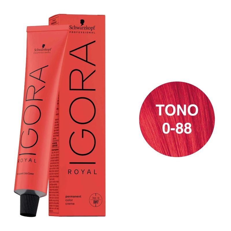 SCHWARZKOPF - Tinte Schwarzkopf Igora Royal 0-88 Tono Mezcla Rojo