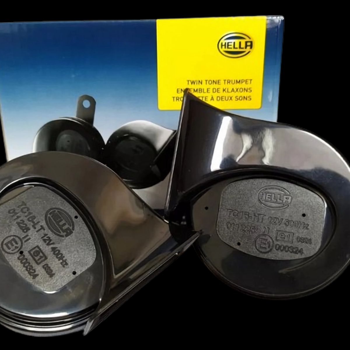 HELLA - Pito Hella Bocina Corneta Carro Moto Dobletono Hella 12v