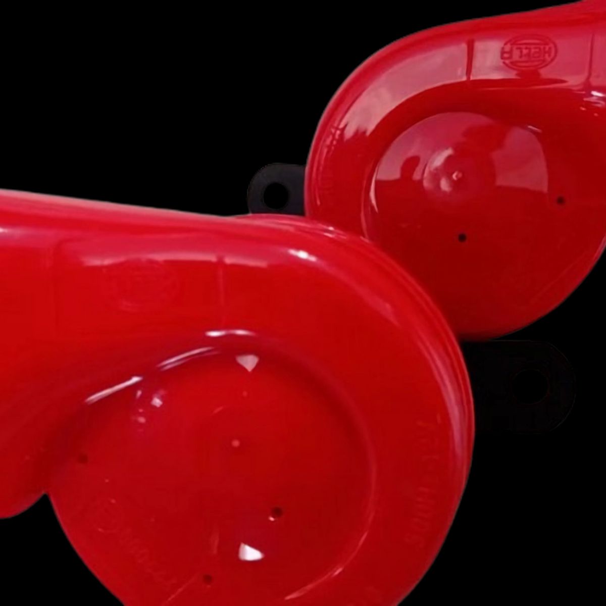 HELLA - Pitos Hella Rojo Bocina Carro Cornetas Accesorios Tuning 12v