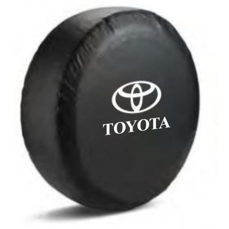 GENERICO - Toyota Blanco Forro Llanta De Repuesto Protector Funda