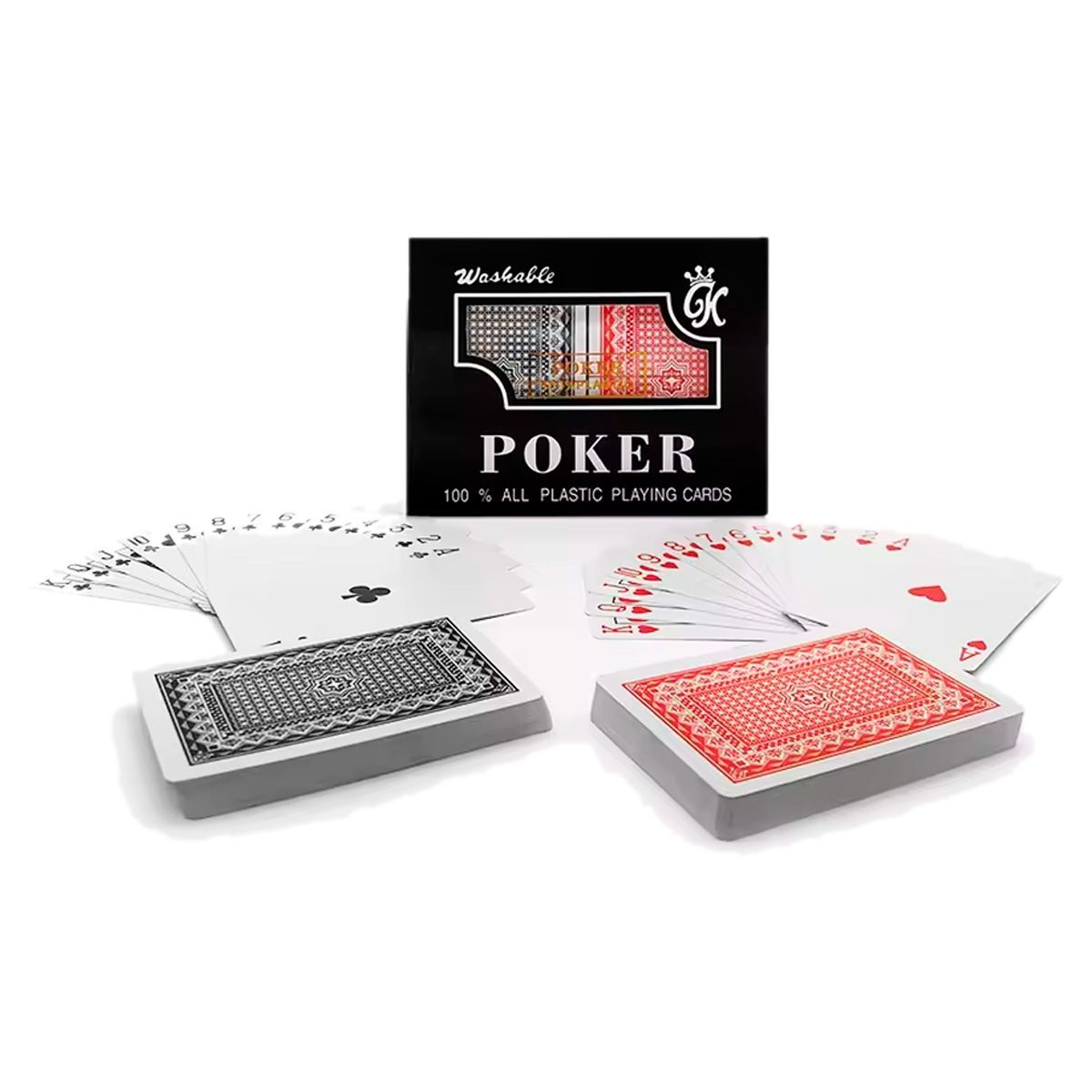 GENERICO - Cartas Poker Royal Original Estuche 100% Plastificada Juego
