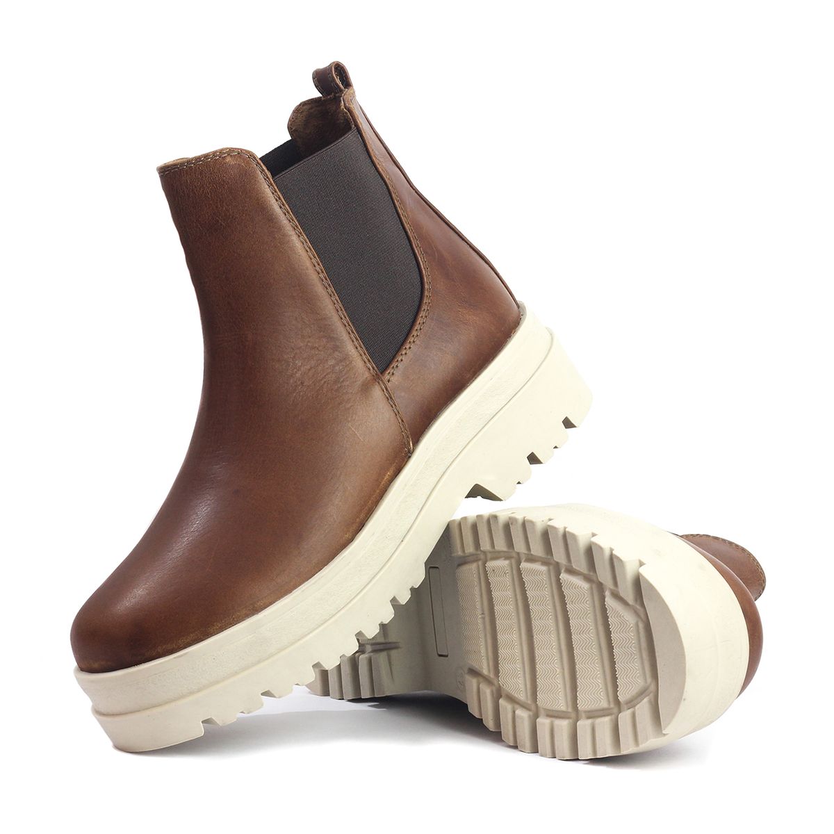 VIAR - Botines Cuero Mujer VIAR Melisa Cafe