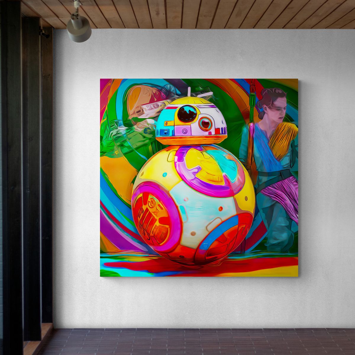 TAYRONA STORE - Cuadro En Lienzo Para Habitaciones Star Wars 65 70x70cm