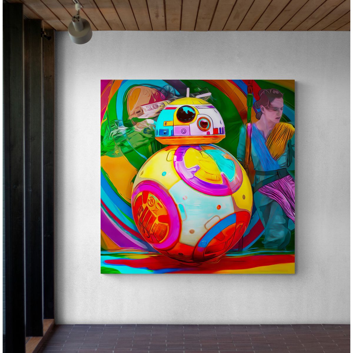 TAYRONA STORE - Cuadro En Lienzo Para Habitaciones Star Wars 65 70x70cm