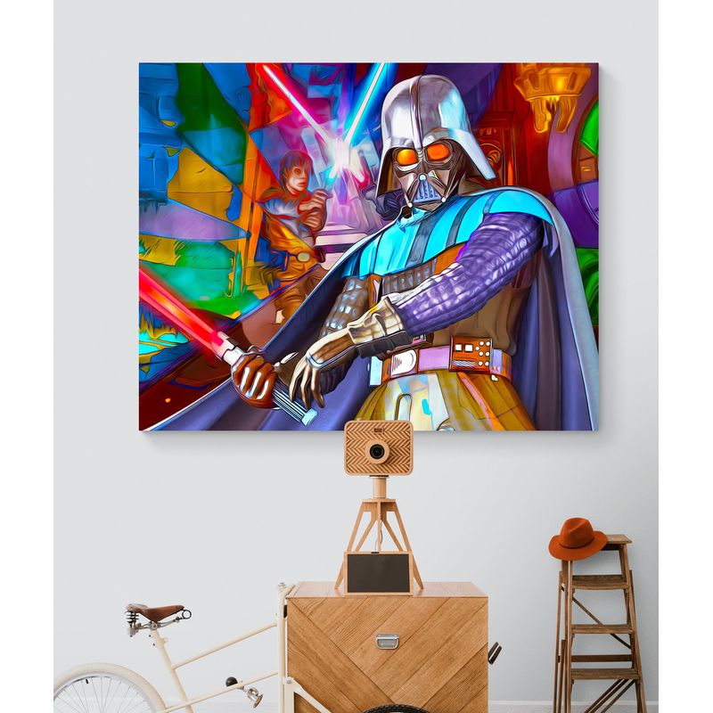 TAYRONA STORE - Cuadro En Lienzo Para Habitaciones Star Wars 64 100x80cm