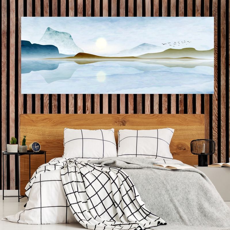 TAYRONA STORE - Cuadro En Lienzo Para Habitaciones Atardecer Minimalista 003 100x40cm