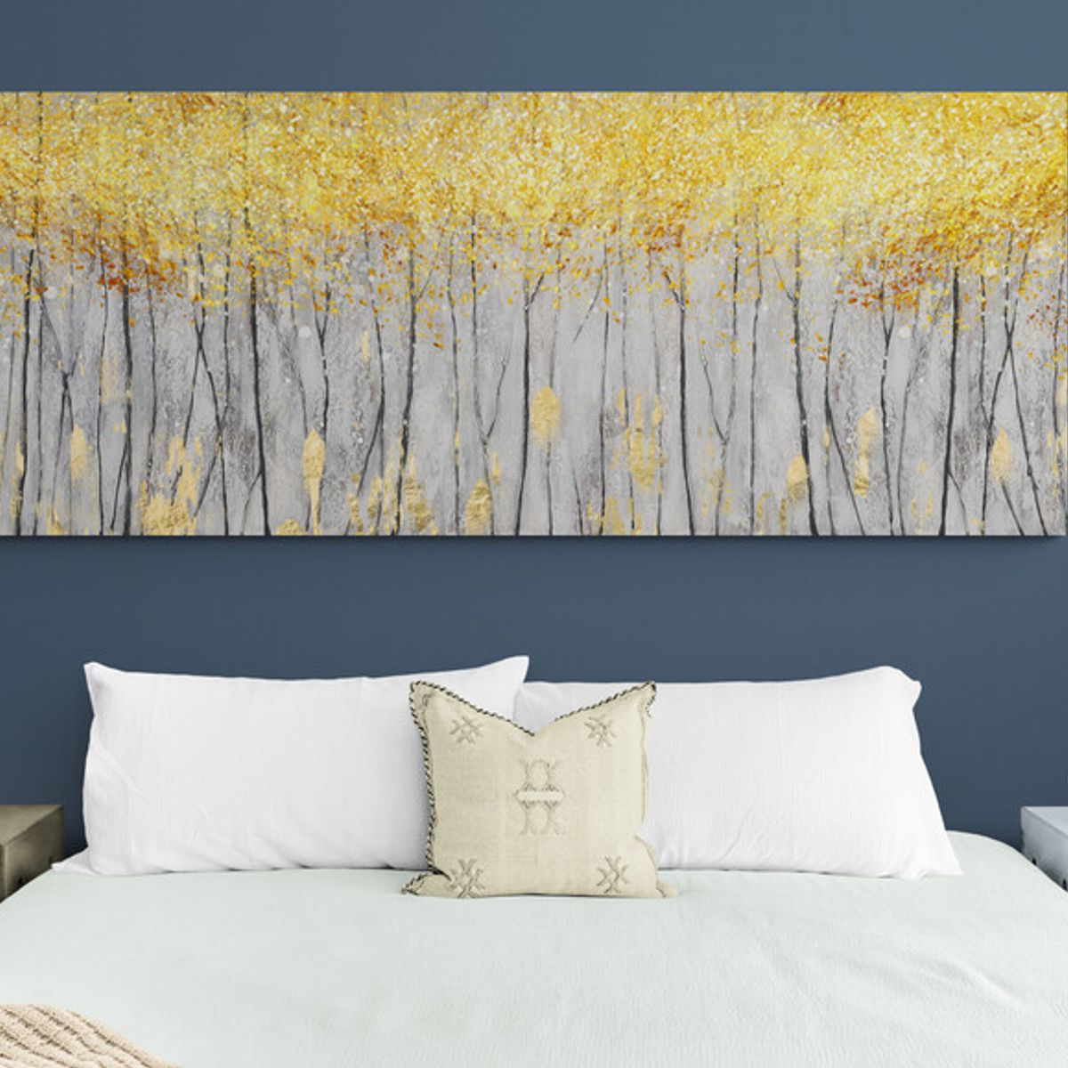 TAYRONA STORE - Cuadro Lienzo Para Habitaciones Arbol Diseño Minimalista 486 125x50cm