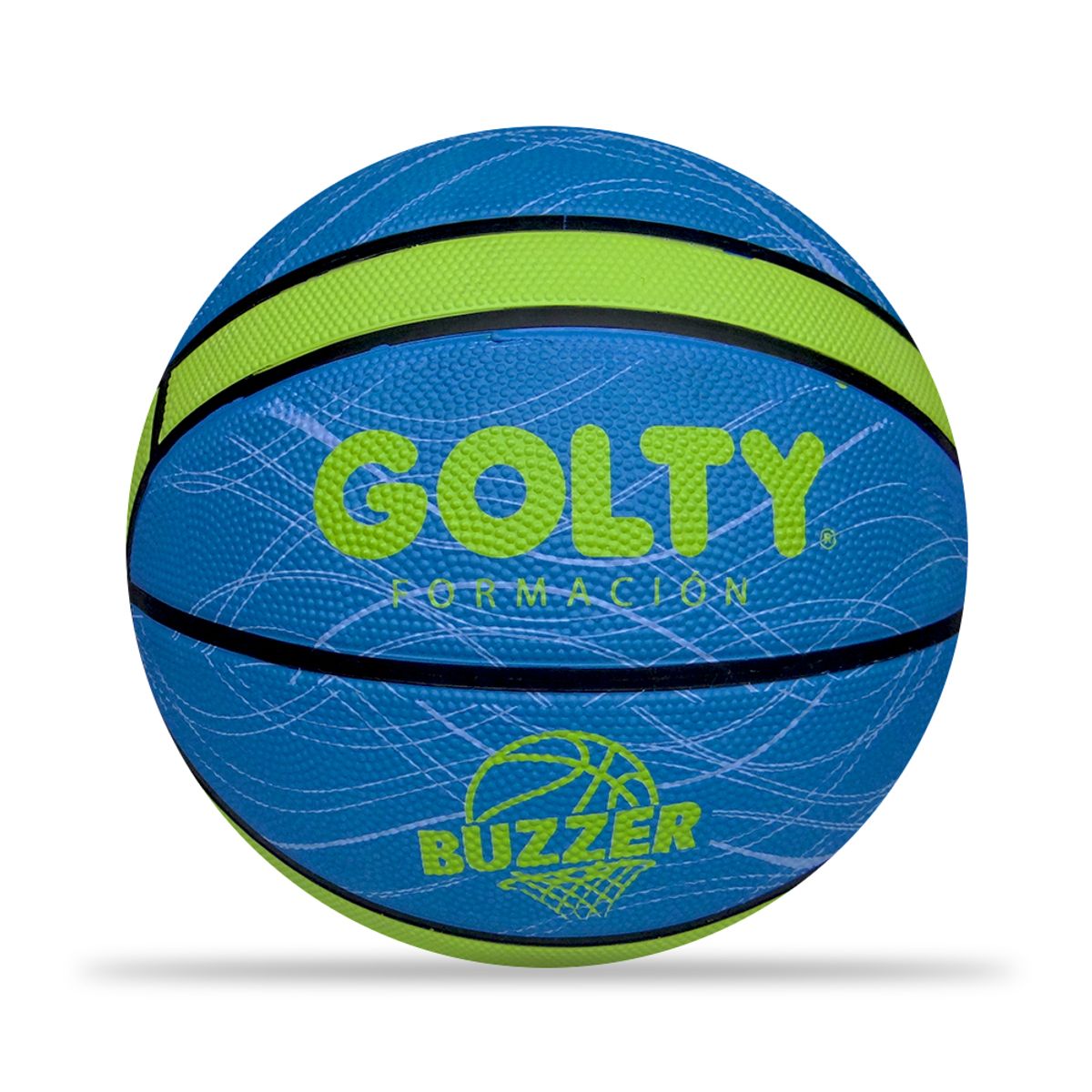 GOLTY - Balón Baloncesto Formación Golty Buzzer No.5-Azul/Verde