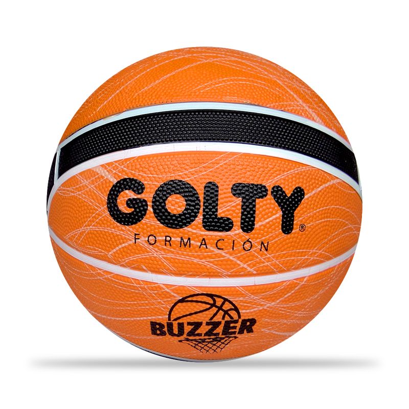 GOLTY - Balón Baloncesto Formación Golty Buzzer No.5-Naranja/Negro