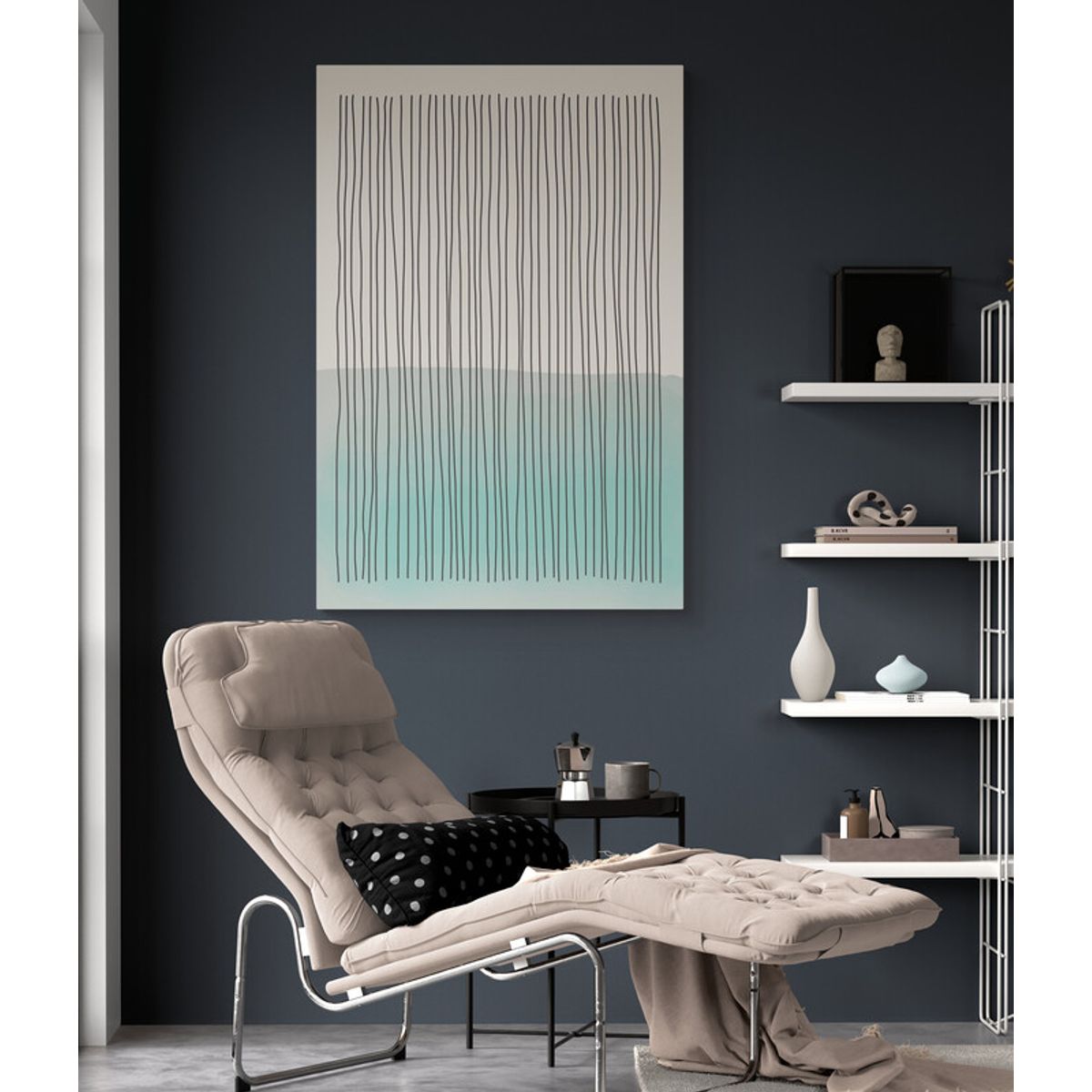 TAYRONA STORE - Cuadro En Lienzo Para Habitaciones Diseño Minimalista 219 50x70cm