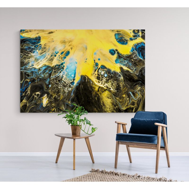 TAYRONA STORE - Cuadro En Lienzo Para Habitaciones Abstracto 151 50x35cm
