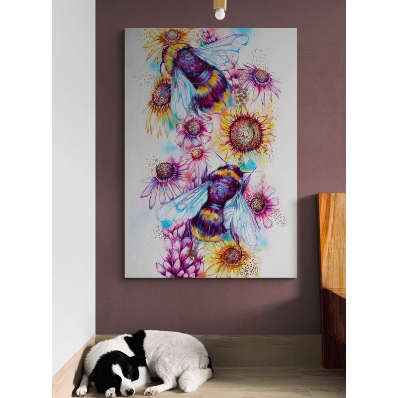 TAYRONA STORE - Cuadro En Lienzo Para Habitaciones Abejas 01 35x50cm