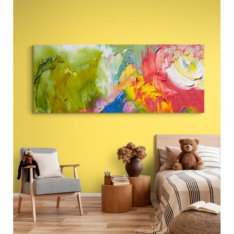 TAYRONA STORE - Cuadro En Lienzo Para Habitaciones Pintura Pincel 021 175x70cm