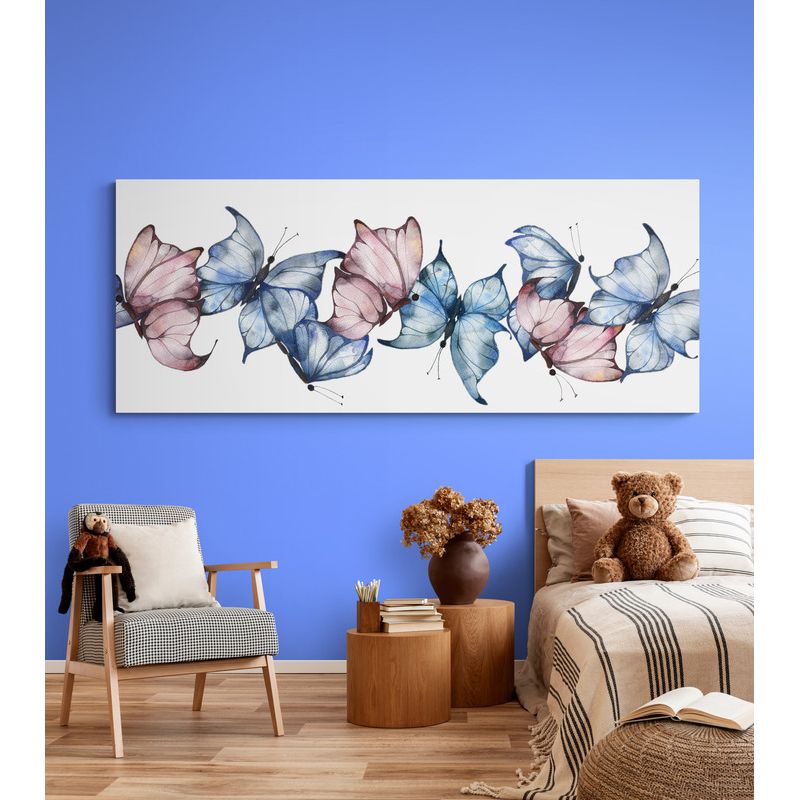 TAYRONA STORE - Cuadro En Lienzo Para Habitaciones Mariposas 162 175x70cm