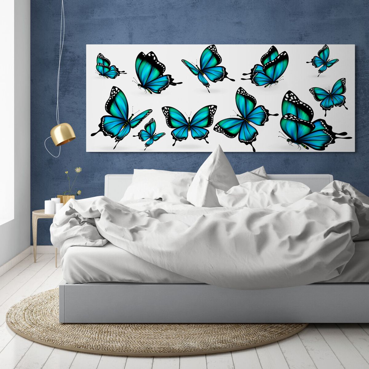 TAYRONA STORE - Cuadro En Lienzo Para Habitaciones Mariposas 165 125x50cm