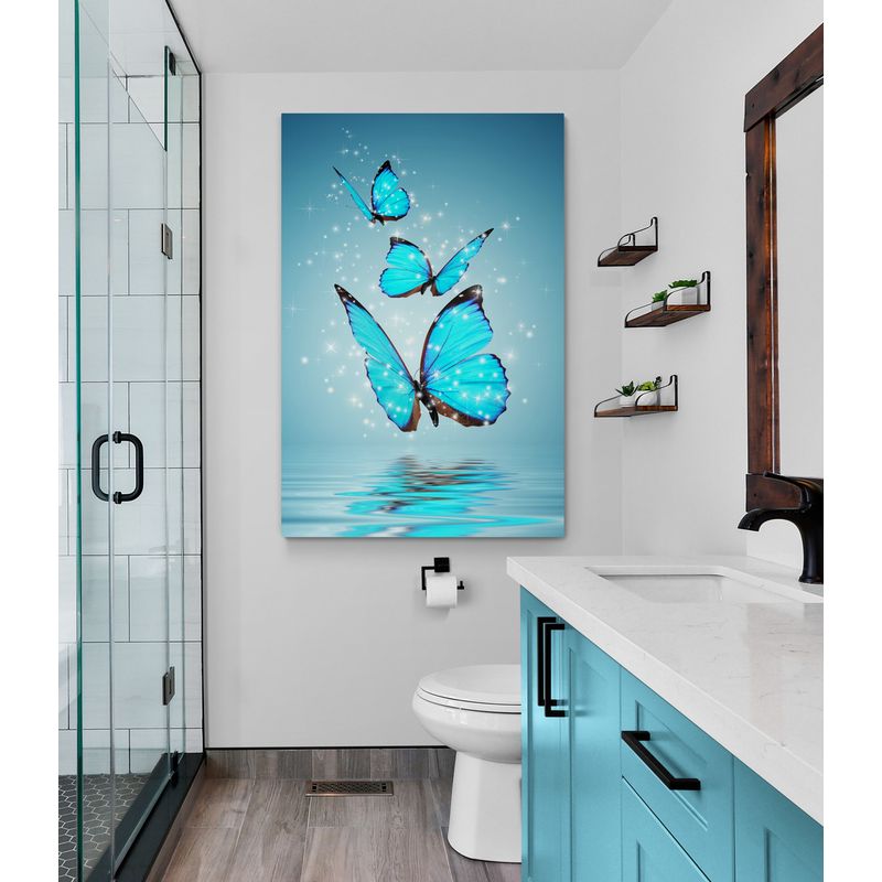 TAYRONA STORE - Cuadro En Lienzo Para Habitaciones Mariposas 168 35x50cm