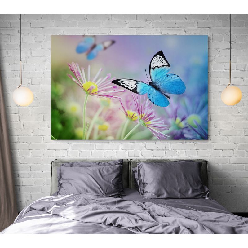 TAYRONA STORE - Cuadro En Lienzo Para Habitaciones Mariposas 183 50x35cm
