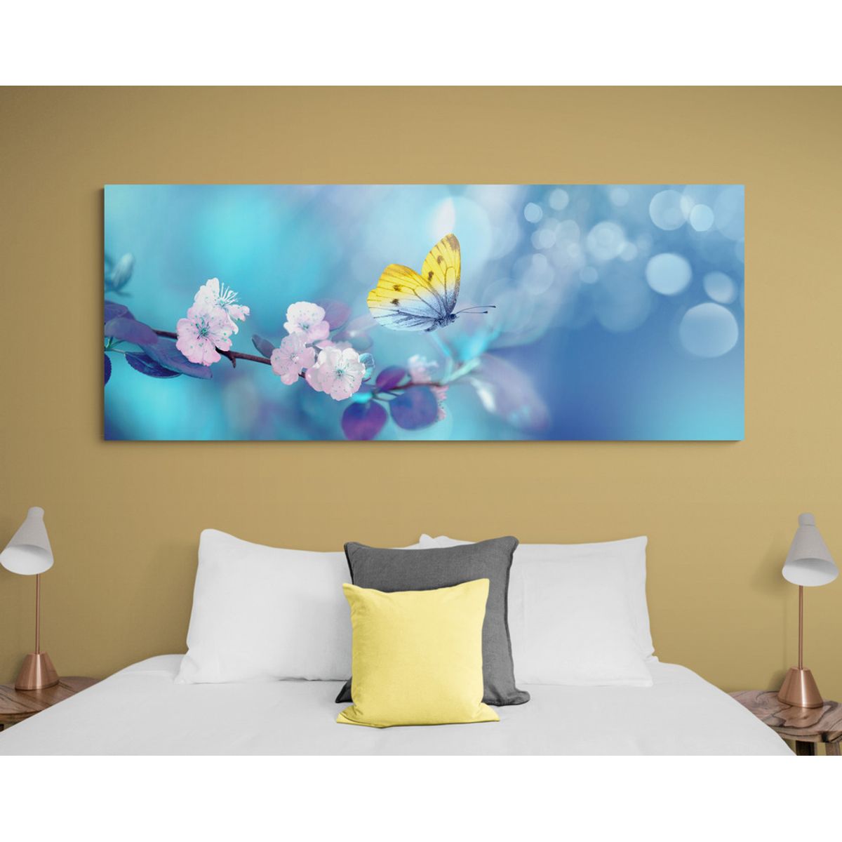 TAYRONA STORE - Cuadro En Lienzo Para Habitaciones Mariposas 197 100x40cm