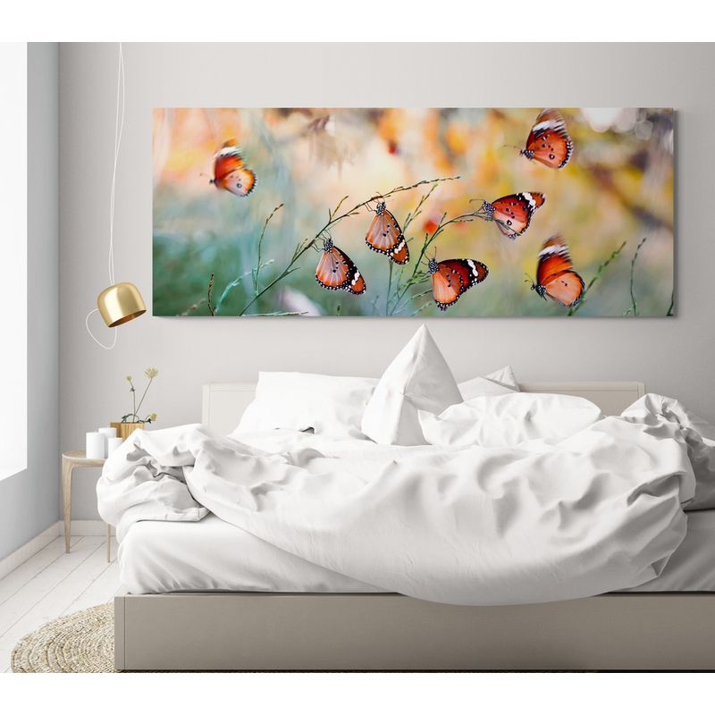 TAYRONA STORE - Cuadro En Lienzo Para Habitaciones Mariposas 204 100x40cm