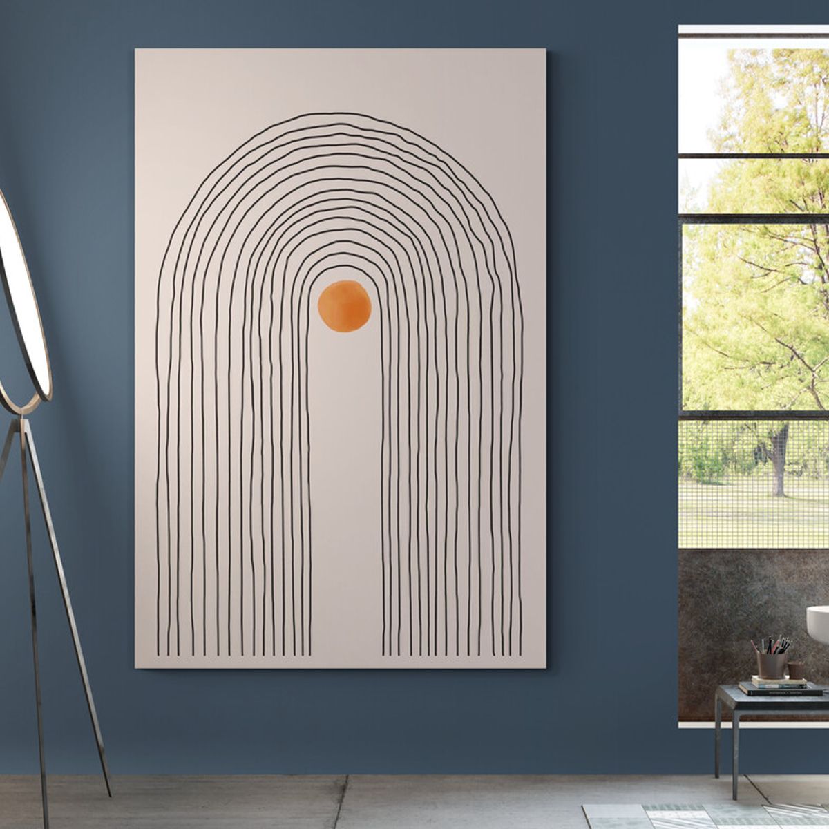 TAYRONA STORE - Cuadro En Lienzo Para Habitaciones Diseño Minimalista 264 35x50cm