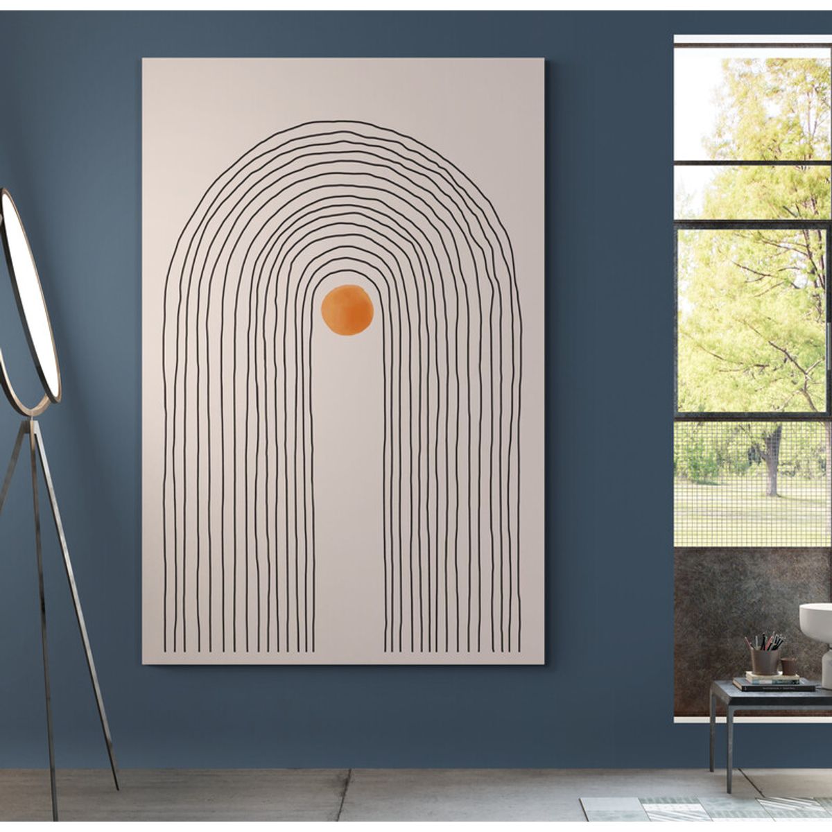 TAYRONA STORE - Cuadro En Lienzo Para Habitaciones Diseño Minimalista 264 35x50cm