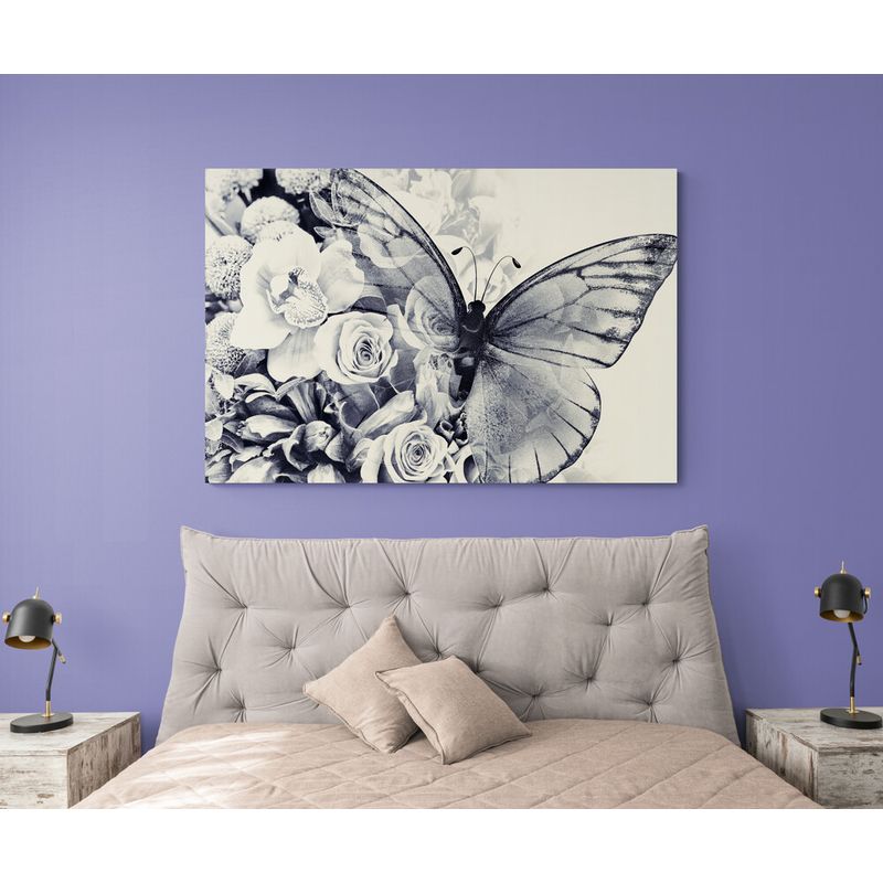 TAYRONA STORE - Cuadro En Lienzo Para Habitaciones Mariposa 75 50x35cm
