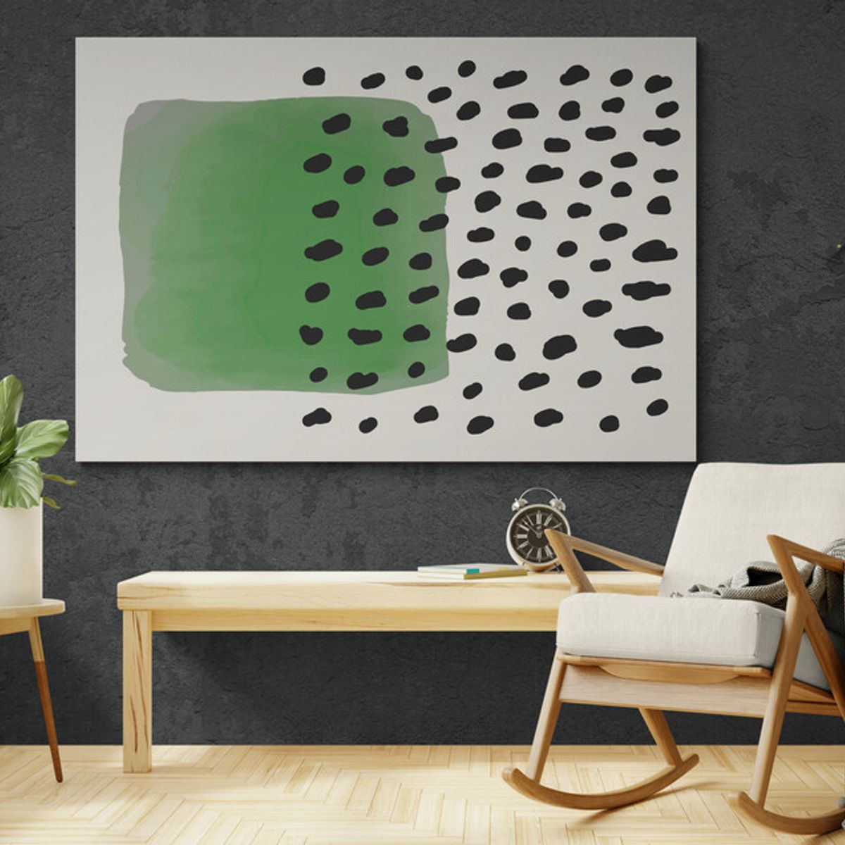 TAYRONA STORE - Cuadro En Lienzo Para Habitaciones Diseño Minimalista 309 70x50cm