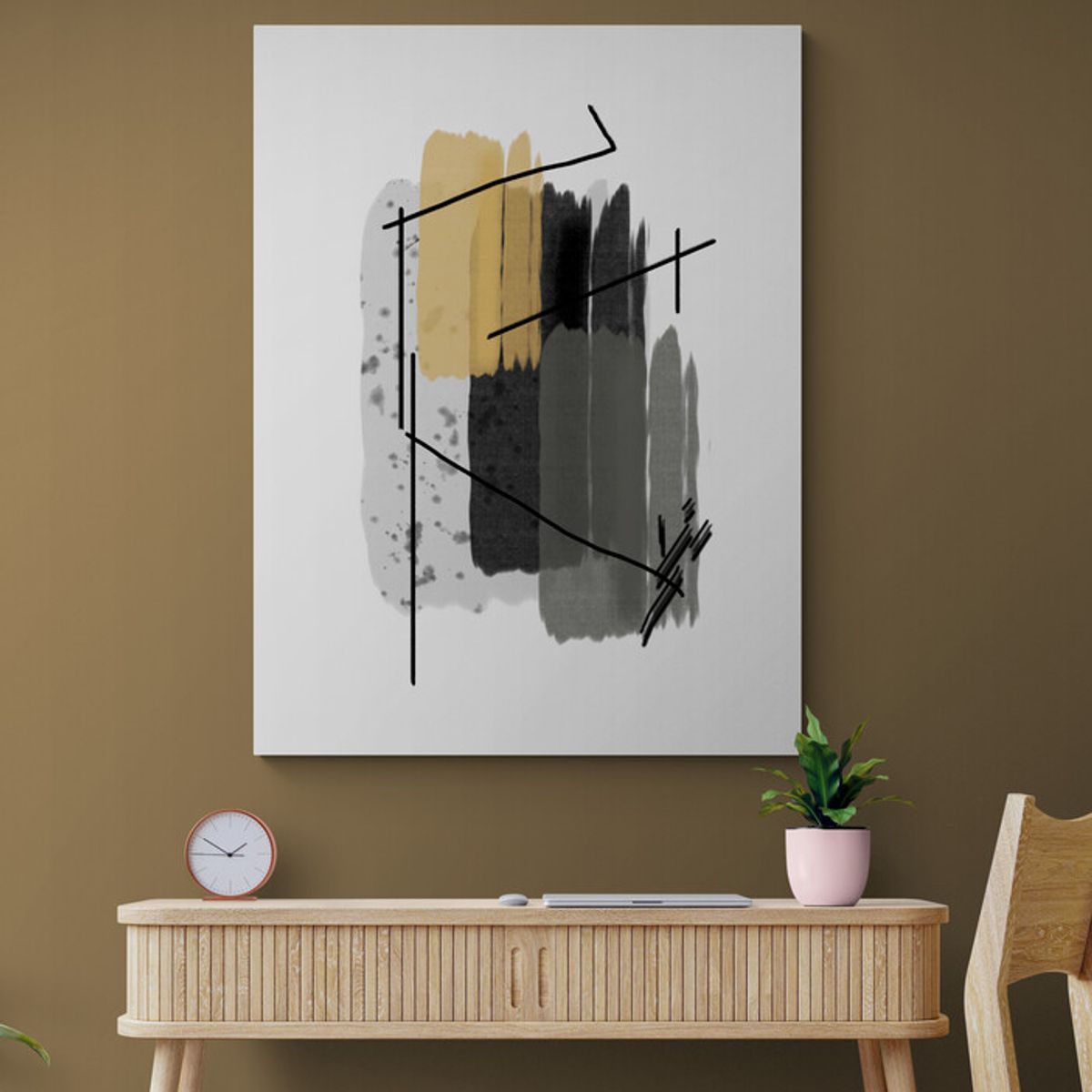 TAYRONA STORE - Cuadro En Lienzo Para Habitaciones Diseño Minimalista 400 30x40cm