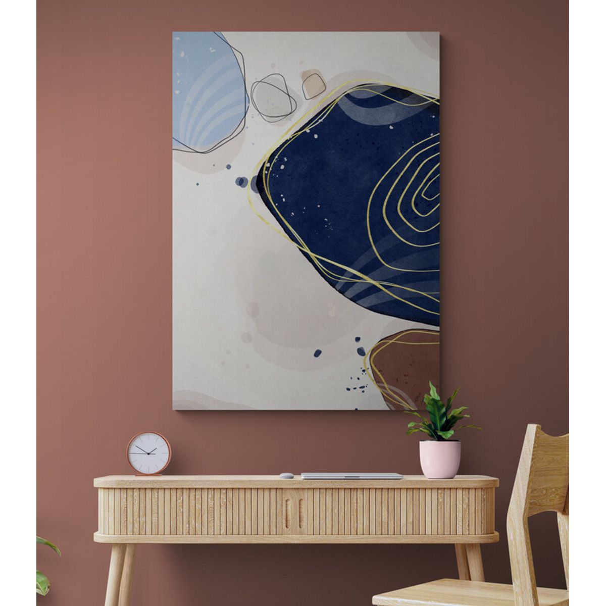 TAYRONA STORE - Cuadro En Lienzo Para Habitaciones Diseño Minimalista 326 60x80cm