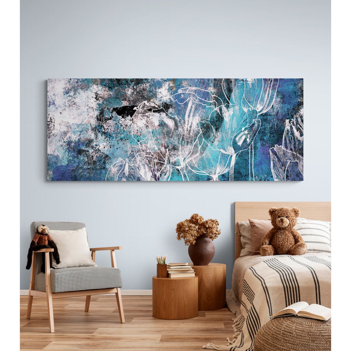 TAYRONA STORE - Cuadro Lienzo Habitaciones Pintura Abstracta 253 175x70cm