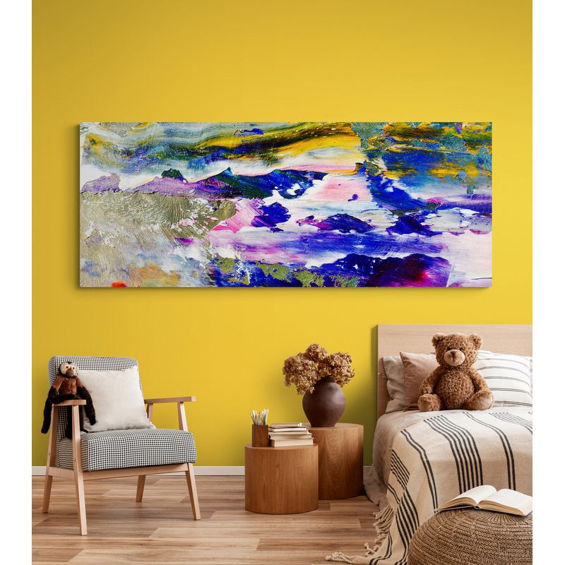 TAYRONA STORE - Cuadro En Lienzo Para Habitaciones Pintura Abstracta 258 100x40cm
