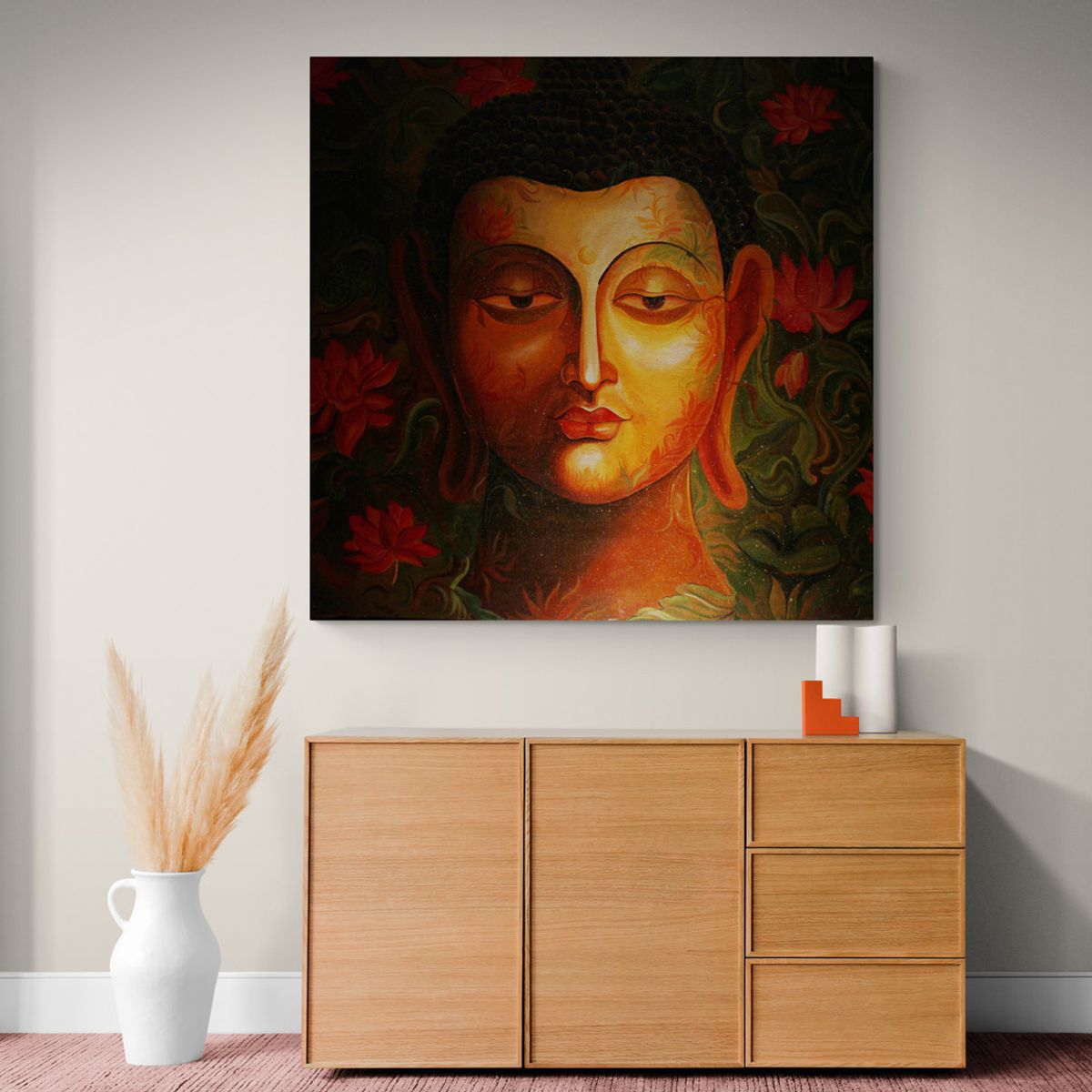 TAYRONA STORE - Cuadro En Lienzo Para Habitaciones Budda 107 100x100cm