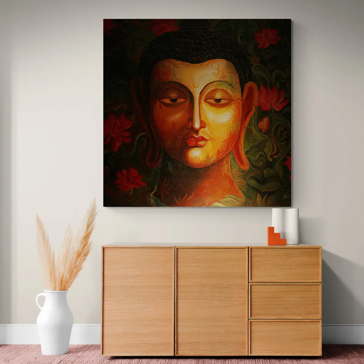 TAYRONA STORE - Cuadro En Lienzo Para Habitaciones Budda 107 120x120cm