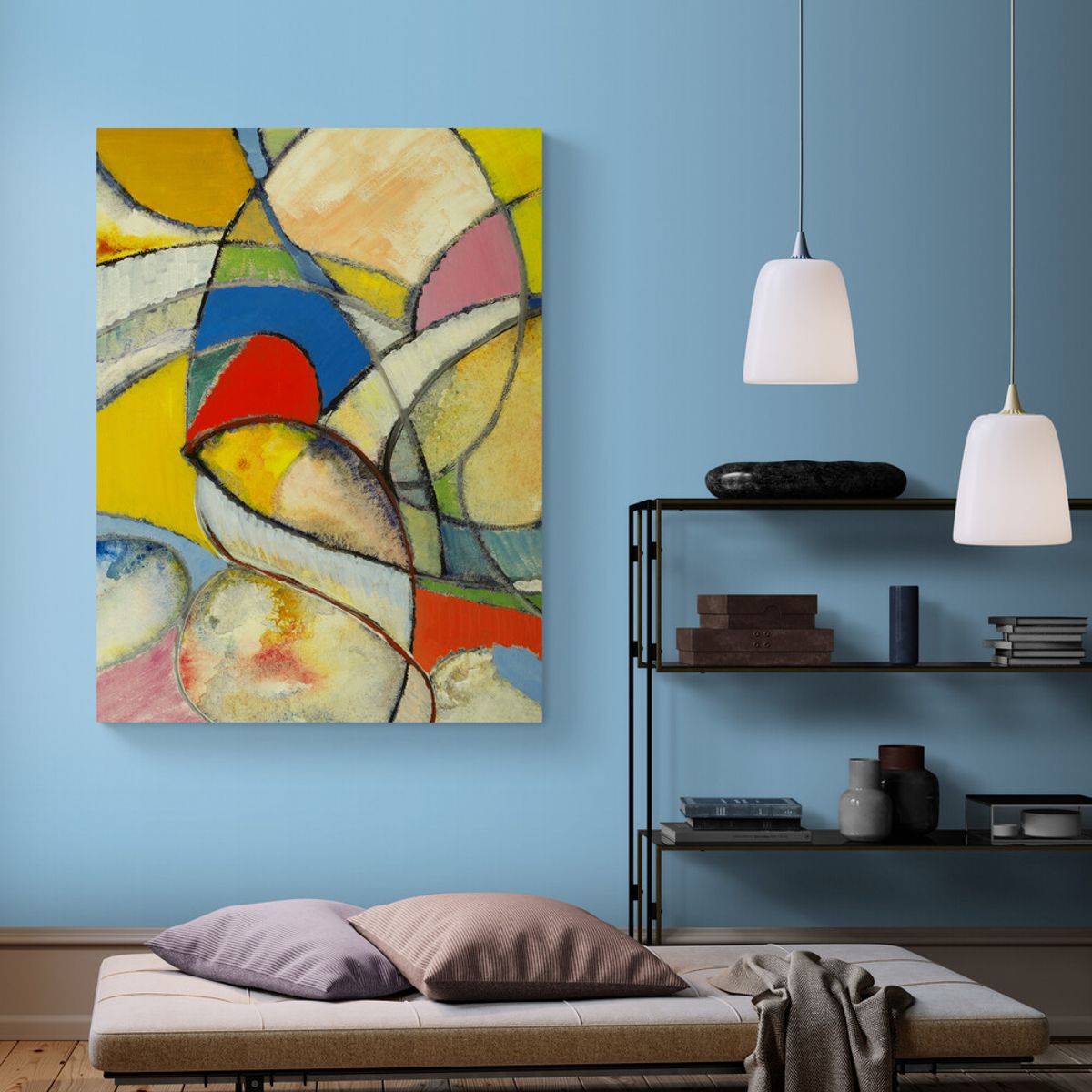 TAYRONA STORE - Cuadro Lienzo Habitaciones Pintura Abstracta 161 75x100cm