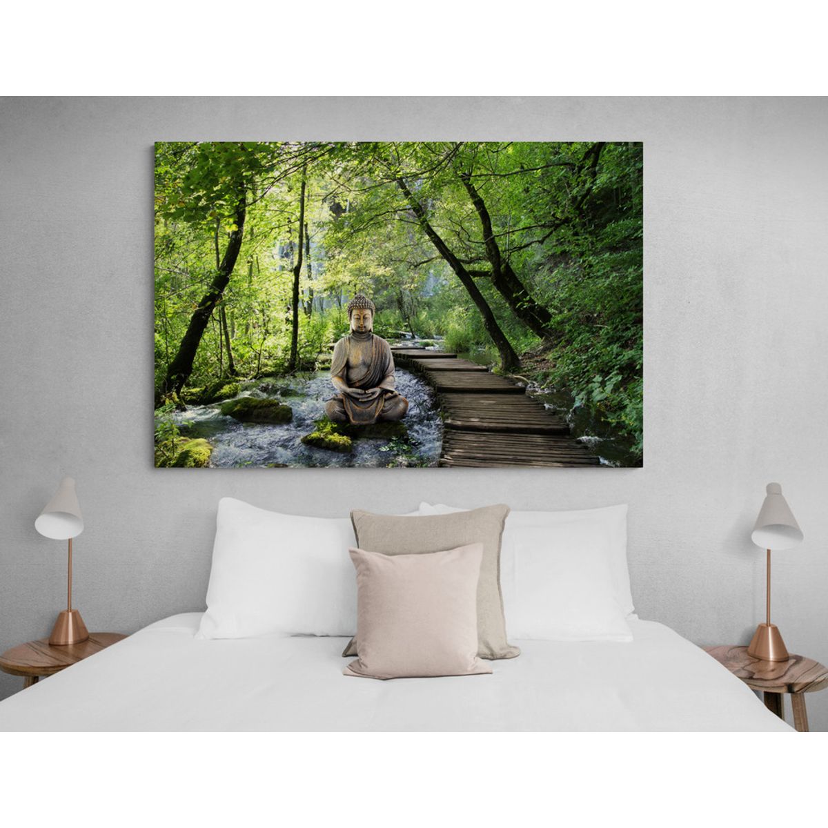 TAYRONA STORE - Cuadro En Lienzo Para Habitaciones Budda 095 50x35cm