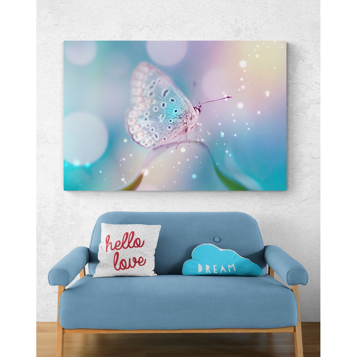 TAYRONA STORE - Cuadro En Lienzo Para Habitaciones Mariposas 170 70x50cm