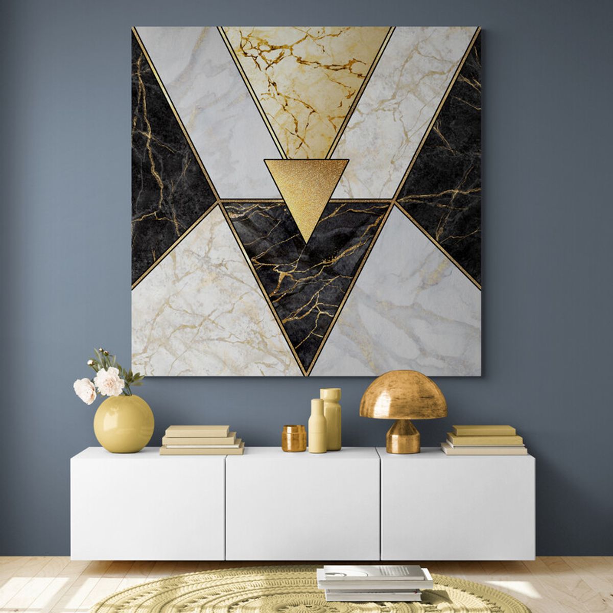 TAYRONA STORE - Cuadro En Lienzo Para Habitaciones Diseño Minimalista 325 50x50cm