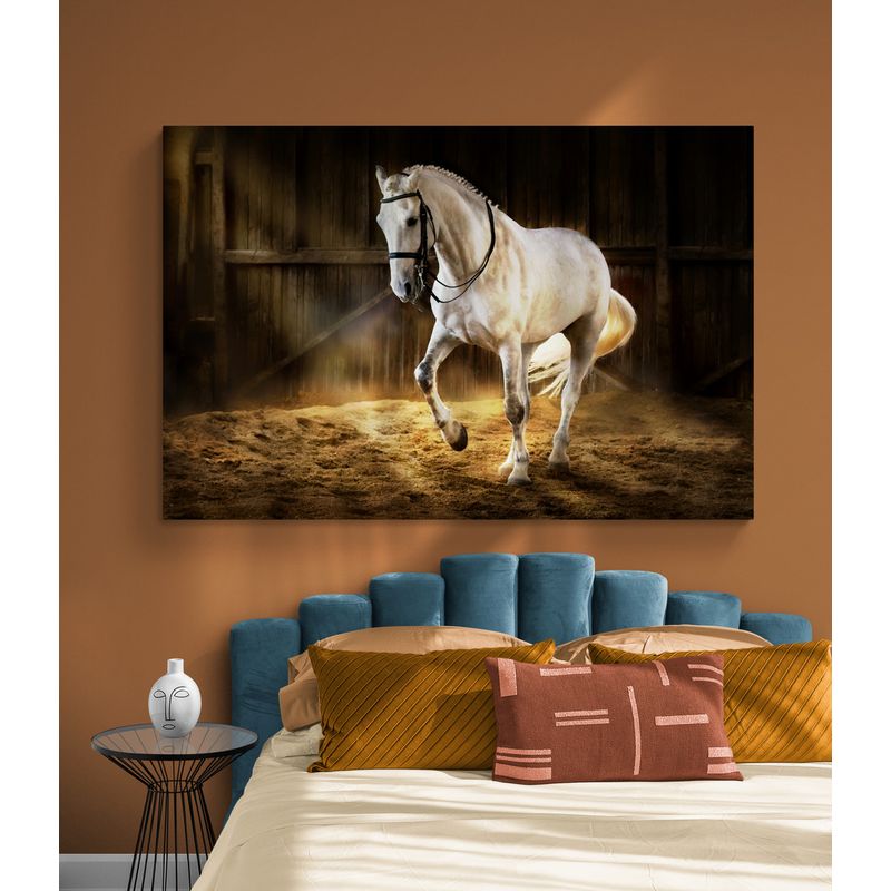 TAYRONA STORE - Cuadro En Lienzo Para Habitaciones Caballos 119 70x50cm