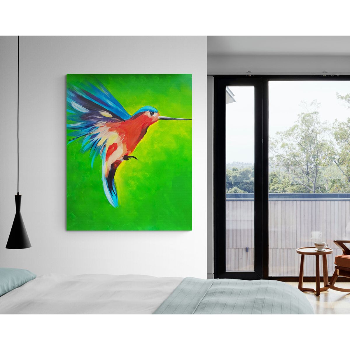 TAYRONA STORE - Cuadro En Lienzo Para Habitaciones Colibri 085 80x100cm