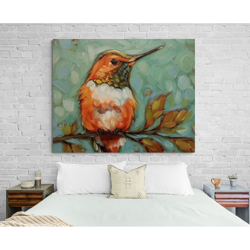 TAYRONA STORE - Cuadro En Lienzo Para Habitaciones Colibri 086 75x60cm
