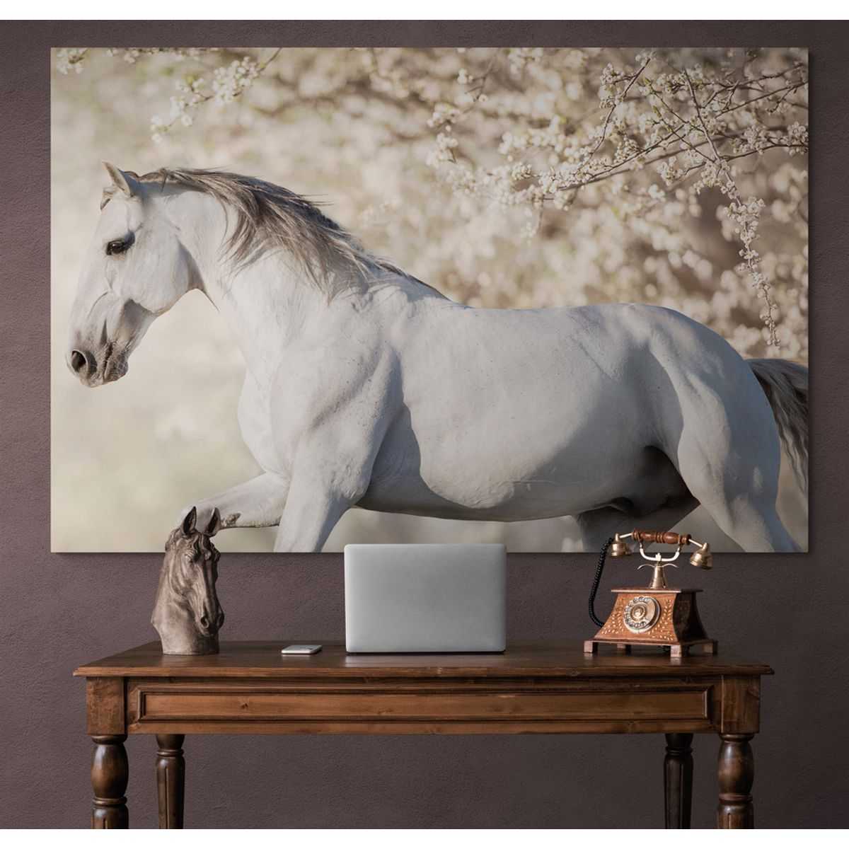 TAYRONA STORE - Cuadro En Lienzo Para Habitaciones Caballos 149 100x70cm