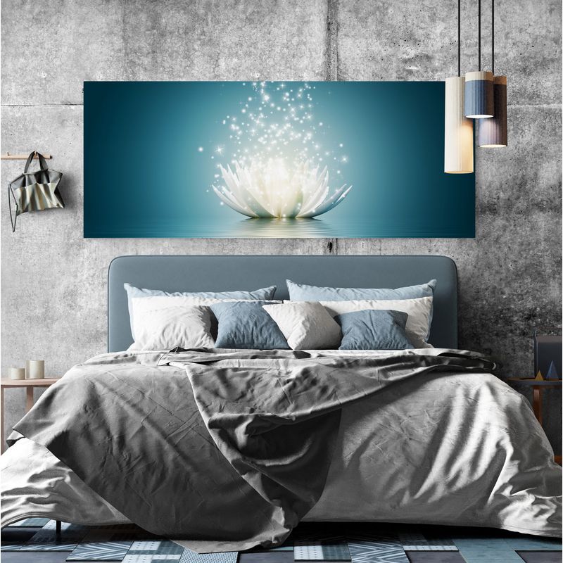 TAYRONA STORE - Cuadro En Lienzo Para Habitaciones Flor De Loto 010 125x50cm