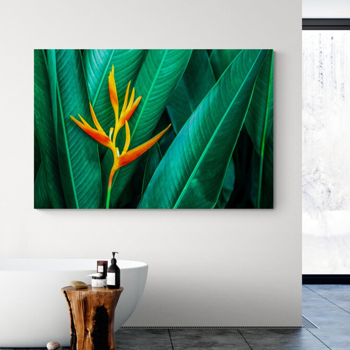 TAYRONA STORE - Cuadro En Lienzo Para Habitaciones Flores 377 100x70cm