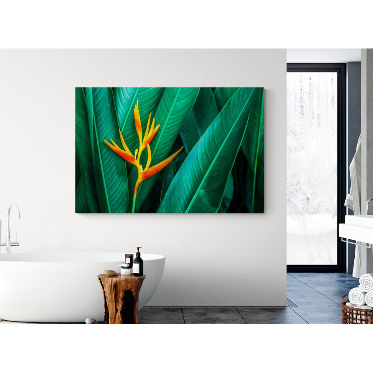 TAYRONA STORE - Cuadro En Lienzo Para Habitaciones Flores 377 100x70cm