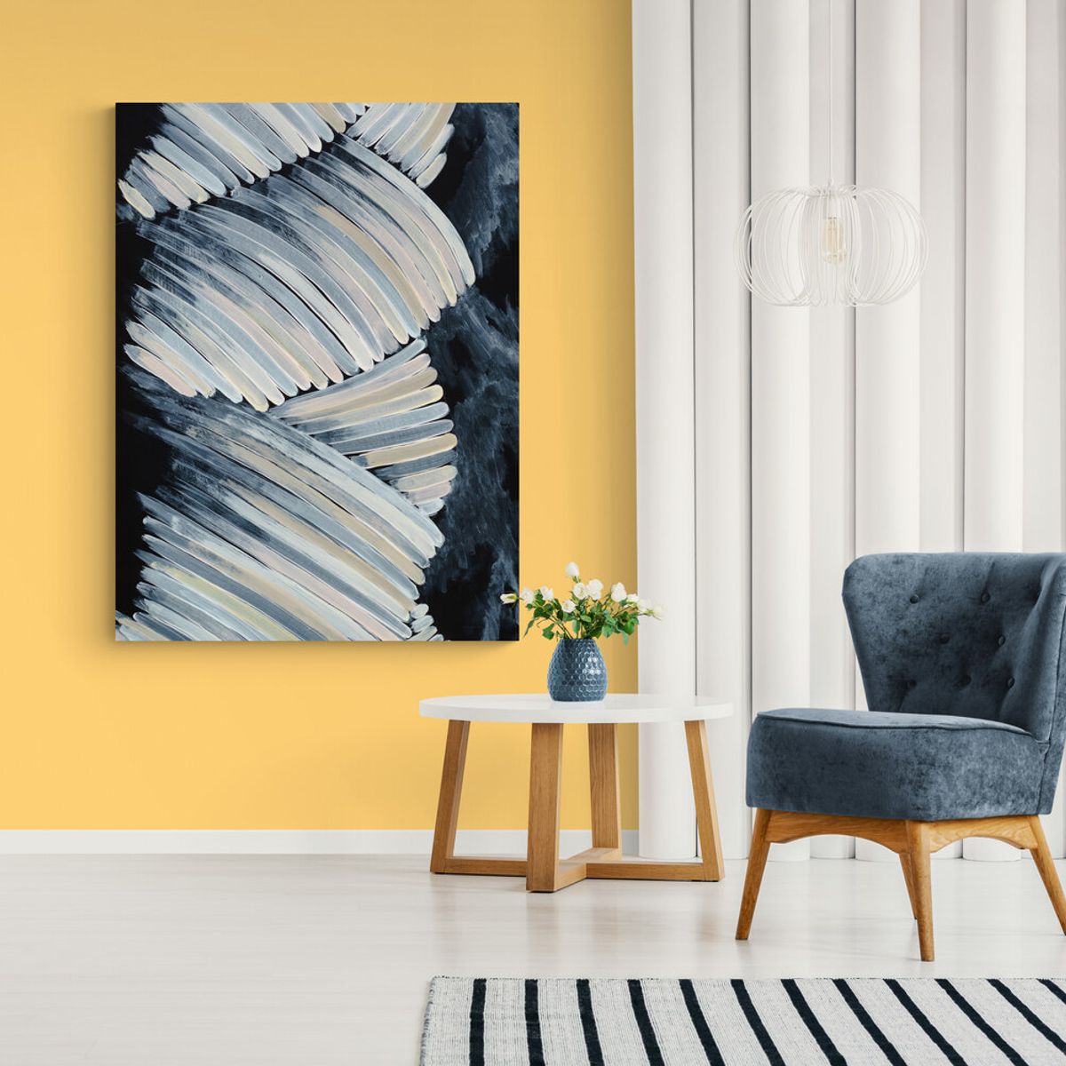 TAYRONA STORE - Cuadro Lienzo Habitaciones Pintura Abstracta 188 100x135cm